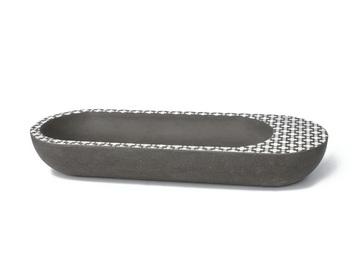 HOLYWATER - Countertop oval cement washbasin by URBI et ORBI - view 3